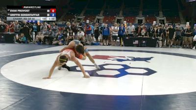 126 lbs Champ. Rd Of 64 - Evan Provost, Oregon vs Griffin Sensintaffar, Oklahoma