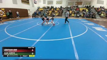 98 lbs Round 4 - Kade Garcia, Worland Middle School vs Jonathan Hine, Powell Middle School