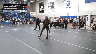 124 lbs Cons. Round 4 - Tonya Flournory, Unattached vs Kalayah Edwards, Emmanuel University