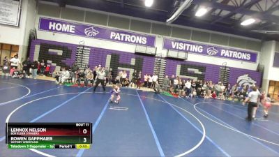 38-39 lbs Round 2 - Rowen Gappmaier, Victory Wrestling vs Lennox Nelson, Box Elder Stingers