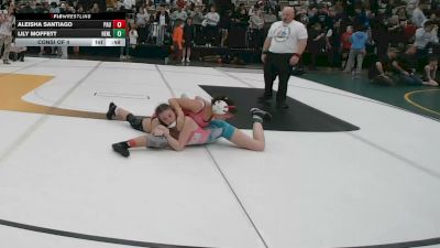 109 lbs Consi Of 4 - Aleisha Santiago, Paulsboro vs Lily Moffett, Henlopen Hammers