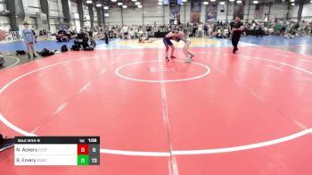 132 lbs Rr Rnd 3 - Noah Ackers, Central Maryland Wrestling Red vs Brennan Emery, Buffalo Valley White