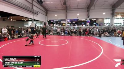 61 lbs Quarterfinal - Liam Olivas, NXT Level Wrestling Academy vs Knox Van De Carr, 3F Wrestling