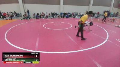 84-86 lbs Round 3 - Max Mance, Texas Eagle Wrestling Academy vs Wesley Hagedorn, Lofton Style Wrestling Club