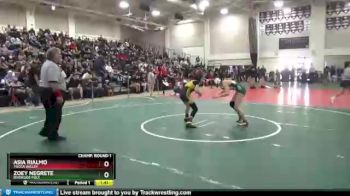 106 lbs Champ. Round 1 - Zoey Negrete, Riverside Poly vs Asia Rialmo, Yucca Valley