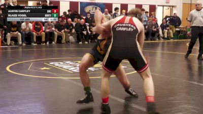 133 lbs Qtr-finals - Austin Carfley, Bishop McCort vs Blaize Vogel, Montoursville Area