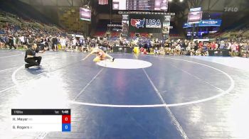 170 lbs Cons 16 #1 - Hugh Meyer, North Dakota vs Gatlin Rogers, Iowa