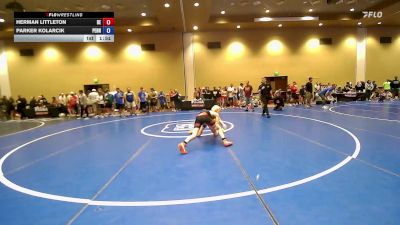 110 lbs Champ. Round 1 - Herman Littleton, Delaware vs Parker Kolarcik, Pennsylvania