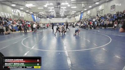 96 lbs Cons. Round 4 - Jackson Gardner, Sanderson Wrestling Academy vs Beckett Berglund, Sanderson Wrestling Academy