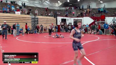 44-45 lbs Round 1 - Eden Dowty, Indian Creek WC vs Braxton Prince, Bloomington South WC