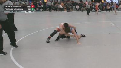 120 lbs Cons. Quarters - Michael McNamara, Edwardsville vs Nathan Schuman, Mat Assassins Wrestling Club