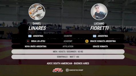 DANIEL Linares vs Luciano Fioretti 2025 ADCC South American Championship