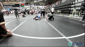46-49 lbs Quarterfinal - Matthew Romolor, Midwest City Bombers Youth Wrestling Club vs Landyn Ellerd, Choctaw Ironman