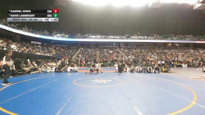 3A 126 lbs Semifinal - David Lambright, Eastern Randolph High School vs Gabriel Jones, East Surry High School
