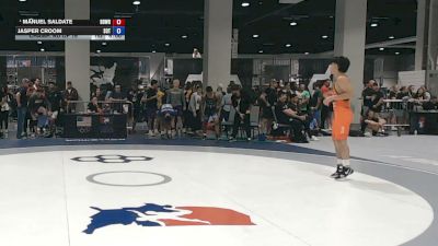 60 kg Champ. Rd Of 16 - Manuel Saldate, Beaver Dam Wrestling Regional Training Center vs Jasper Croom, Sons Of Thunder