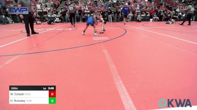 55 lbs Quarterfinal - Waylon Cooper, Sperry Wrestling Club vs Harriet Rumsey, Team Guthrie Wrestling