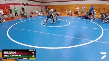 133 lbs Round 5 (6 Team) - Luke Burgar, Spartan Mat Club vs Colby Longanacre, Chickasha