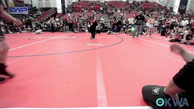 70 lbs Quarterfinal - Cayson Delgado, F-5 Grappling vs Jaxton Hyatt, Kansas Mayhem 11u