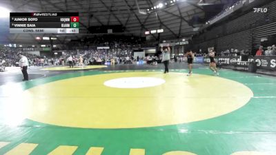 Boys 1A 120 lbs Cons. Semi - Vinnie Saia, Blaine vs Junior Soto, Hoquiam