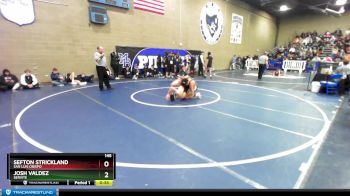 145 lbs Cons. Round 4 - Sefton Strickland, San Luis Obispo vs Josh Valdez, Servite