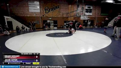 87 lbs Round 1 - Jacob Aston, Bonneville Wrestling Club vs Drake Wisvary, Fighting Squirrels