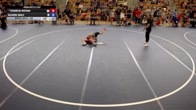 82 lbs Cons. Round 1 - Charlie Novak, MN vs Oliver Ohly, WI