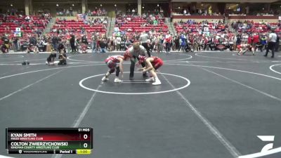 70 lbs Champ. Round 1 - Colton Zwierzychowski, Kingman County Wrestling Club vs Kyan Smith, Maize Wrestling Club