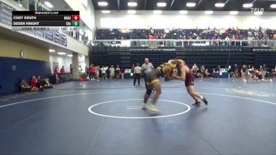 197 lbs Cons. Round 3 - Desen Knight, Chabot College vs Cody South, Mt. San Antonio College