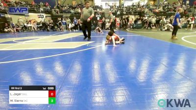 64 lbs Rr Rnd 3 - Lane Jager, Carl Albert vs Mateo Sierra, OKC Saints Wrestling