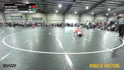 83 lbs Round Of 32 - William Craig, Cowboy Wrestling Club vs Cameron Ramp, Backyard Brawlers Midwest