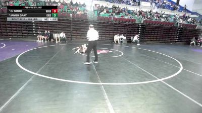 126 lbs Consolation - CJ Smith, Woodruff vs James Gray, Crescent