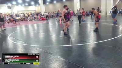 190 lbs Quarterfinals (8 Team) - Warren Davis, Palm Bay vs Esteban Mata, Straw Hats