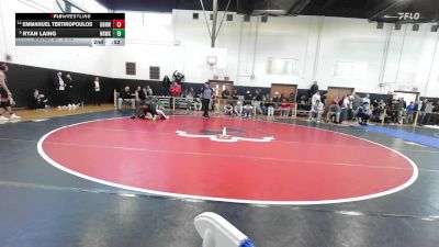 132 lbs Consi Of 8 #2 - Emmanuel Tertiropoulos, Greenwich vs Ryan Laing, Norwalk
