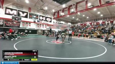 220 lbs Champ. Round 2 - Ifeanyi Onye, Murrieta Mesa vs Jamari Richardson, Canyon Springs