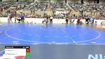 68 lbs Round Of 16 - Aaron Harris, Georgia vs Bennett Moorman, East Jackson Takedown Club