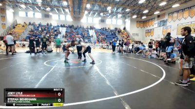 165 lbs Cons. Round 2 - Joey Lyle, Longwood Wrestling Club vs Stefan Behrmann, Buchholz High School