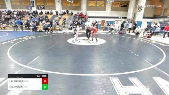 132 lbs Consi Of 8 #2 - Osei-tutu Hansen, EO Smith vs Elijah Trufan, East Haven