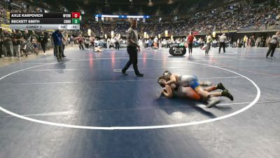 110 lbs Consy 1 - Axle Karpovich, Wyoming Valley West vs Beckett Smith, Conneaut