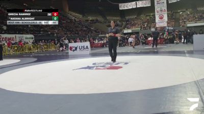 Schoolgirls - 115 lbs Quarters - Maliah Poueu Ramos, Outlaw Wrestling vs Darla Martinez, The GR818ERS Wrestling Club