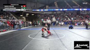 40 lbs 2nd Place Match - Enoch Collins, Hugoton vs Chasyn Shartzer, Abilene