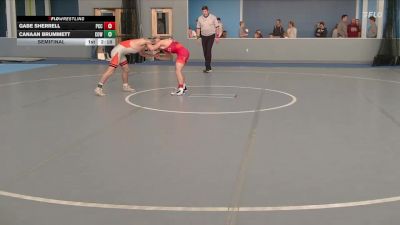 125 lbs Semifinal - Gabe Sherrell, Pratt Community College vs Canaan Brummett, Cowley College