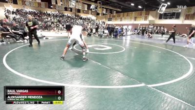 144 lbs Cons. Round 3 - Aleksander Mendoza, Corona Del Mar vs Raul Vargas, Bakersfield