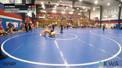 155-165 lbs Rr Rnd 2 - Alix Kimble, Tahlequah Wrestling Club vs Lillian Primeaux, Mojo Grappling Academy