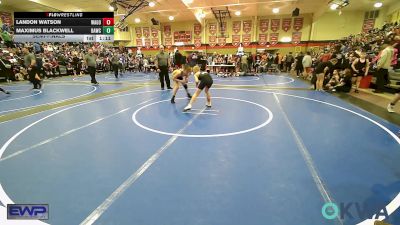 100 lbs Semifinal - Landon Watson, Wagoner Takedown Club vs Maximus Blackwell, Broken Arrow Wrestling Club