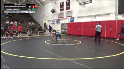 125 lbs Cons. Semi - Mason Barros-Santiago, Rio Hondo College vs Adrian Jimenez, Cerritos College