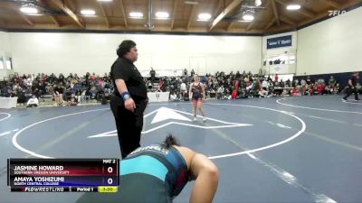 117 lbs Quarterfinal - Jasmine Howard, Southern Oregon University vs Amaya Yoshizumi, North Central College