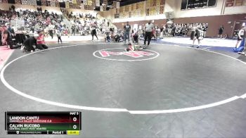 55 lbs Round 2 - Landon Cantu, Coachella Valley Wrestling Clb vs Calvin Rucobo, Central Coast Most Wanted