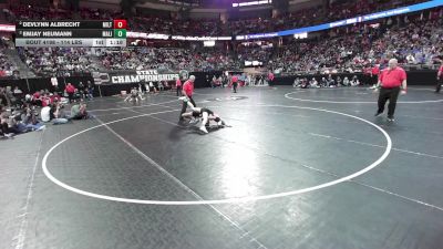 114 lbs Semis - Emjay Neumann, Manitowoc Lincoln vs Devlynn Albrecht, Milton