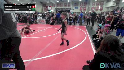 64 lbs Consolation - CJ Tyler, Black Fox Wrestling Club vs Colten Sumrall, Harrah Little League Wrestling