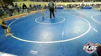 40 lbs Consi Of 16 #2 - Kemble Ky, Ponca City Wildcat Wrestling vs Hendrix Kane, Cashion Youth Wrestling